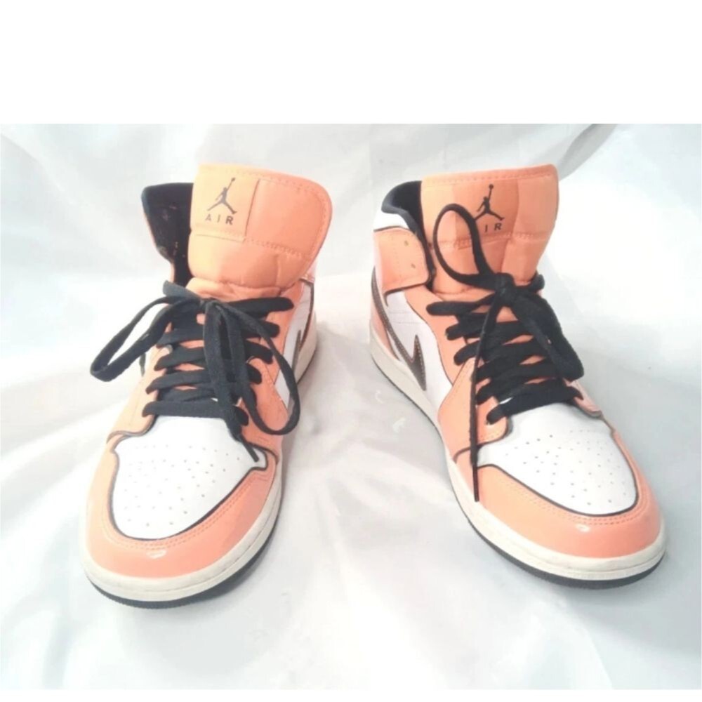 Air Jordan 1 Mid SE Turf Orange Retro Sneakers Men's Size 10  DD6834-802